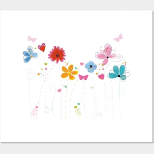 Spring flowers Posters and Art